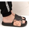 Čierne gumené šľapky UNISEX BEAR 36-41