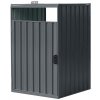 BestBerg prístrešok na popolnice KP-1A 0,6 m² 80 x 122 x 80 cm šedá