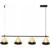 Milagro | Luster na lanku CONE 4xGU10/10W/230V zlatá/čierna | MI2594