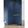 New Trendy Avexa Gold Brushed stena sprchového kúta walk -in 60 cm zlatá brúsený/sklo priehľadné EXK-7023