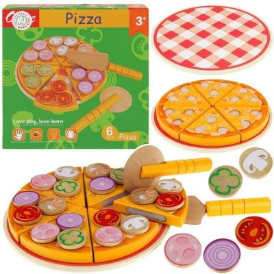 Nobo Kids pizza na krájanie s príslušenstvom pre nože na suchý zips