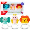 LEAN TOYS Sada hrkálok so zvieratkami – 3 kusy