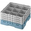 Cambro Kôš Camrack 9 pozícií, výška pohára 9 cm - Tyrkysová| TOM, R-9S318-414