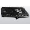 TUNING-TEC Predné svetlá, AUDI A6 C6, 2004-2008, TRU DRL XENON D2S, čierne