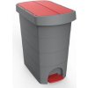 Odpadkový kôš na separáciu červený 20 l