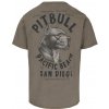 PitBull West Coast - pánske tričko PACIFIC hnedé M