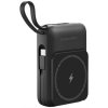 Indukčná nabíjačka powerbanka 10000mAh KRUGER & MATZ KM0913-B, s podporou MagSafe, kábel, čierna