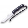 JOKER CM125-P NOMAD vonkajší bushcraft nôž 12,7 cm, čierna, Micarta, kožené puzdro, kresadlo