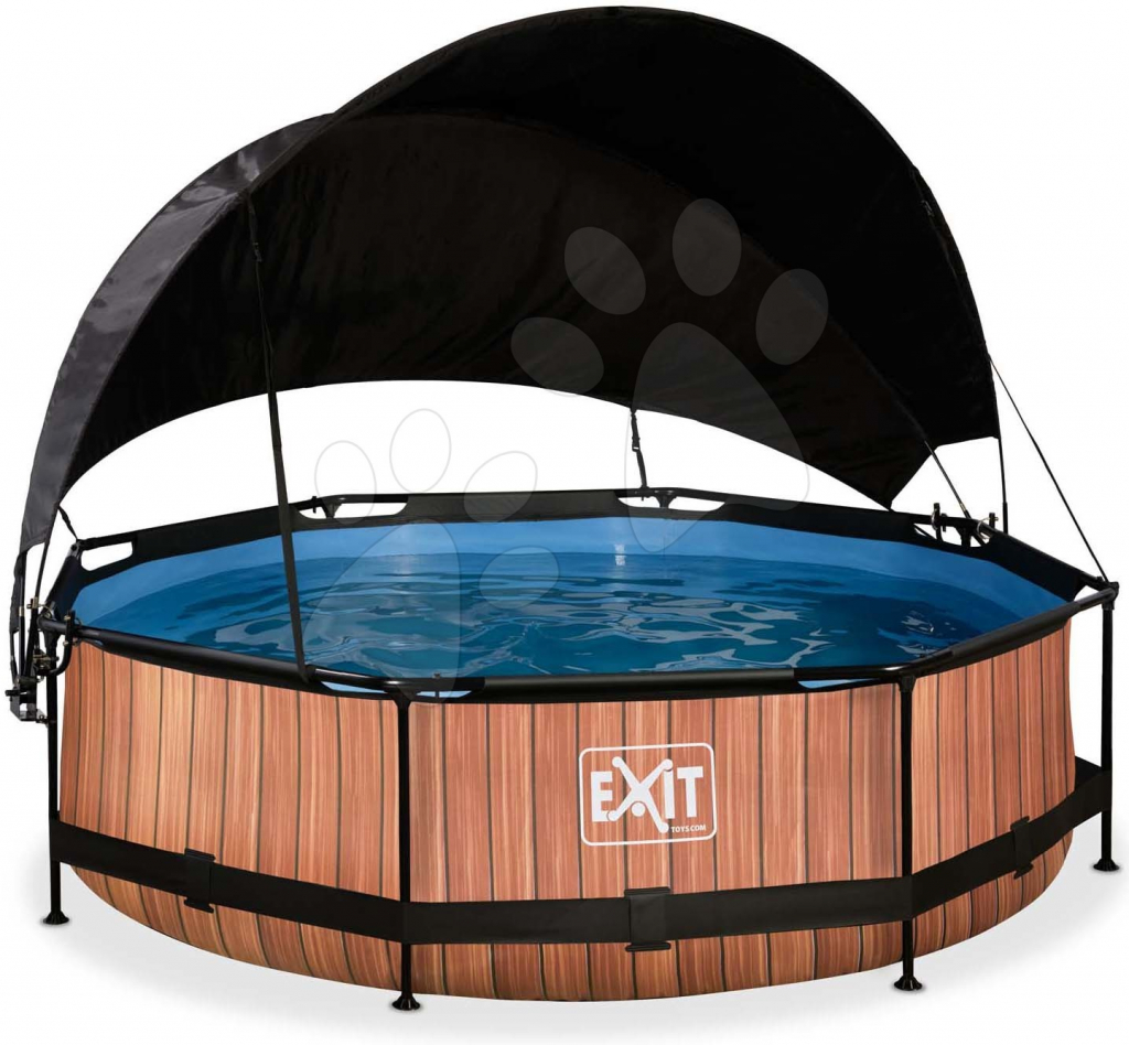 Exit Toys Wood pool Bazén so strieškou a filtráciou 300x76 cm