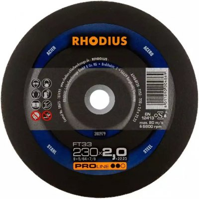 Rhodius Rezný kotúč 230 x 2,0 x 22,23 mm FTK33 200995
