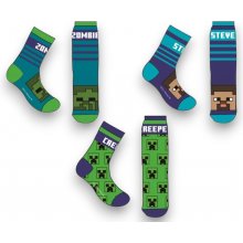 Minecraft II Detské ponožky 3 balenie