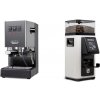 Gaggia New Classic EVO, grey + Rancilio STILE, white