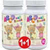 ABCD muLTi Gummies Clinical 1+1 pektínové bonbóny s malinovou príchuťou 2x60 ks