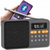 Mini FM rádio Bluetooth Prenosné na batérie Kuchynský bezdrôtový reproduktor