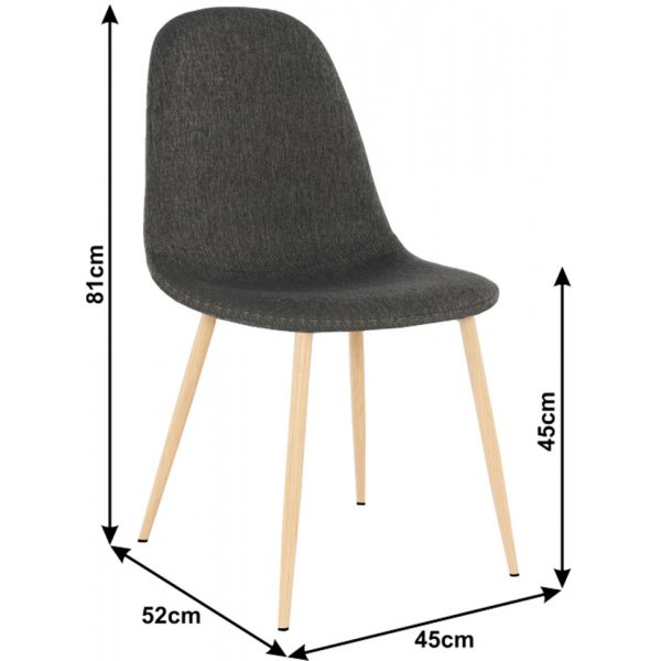 Jedálenská stolička Kondela Lega buk / tmavohnedá
