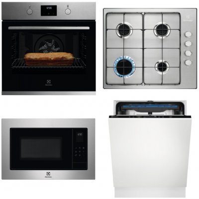 Set Electrolux KOFGH70TX + KGS6404SX + EES48200L + EMS4253TEX