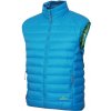 Pánska páperová vesta Warmpeace Drake winter blue/mint XXL