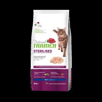 Trainer Natural Cat Sterilised hydinové mäso 10 kg