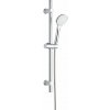 Sprchová súprava z nehrdzavejúcej ocele v striebornej farbe s ručnou sprchou/posuvný držiak 70 cm Uno – Allstar