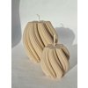 LEORA FAREBNÁ LIMITKA BEIGE sójové sviečky sviečka: TWIST set