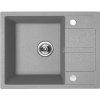 Kuchinox Viti, 1-komorový granitový drez 560x440x175 mm + sifón, šedá, LAV-SBX_513Y