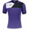 Joma Futbalový dres T-SHIRT CREW II PURPLE-BLACK S/S Veľkosť: 6XS/5XS