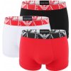 EMPORIO ARMANI - boxerky 3PACK stretch cotton nero & scooter con colorato logo - limited edition-L (86-91 cm)