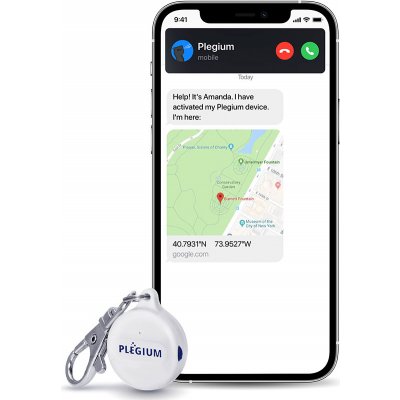 Plegium Plégium Smart Emergency Button – šikovný osobný alarm, biely PL-SEB-WH