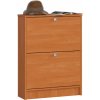 Ak furniture Skriňa na topánky Marienne 60 cm jelša