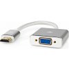 NEDIS PROFIGOLD adaptér HDMI/VGA/ konektor HDMI - VGA zásuvka/ hliník/ stříbrný/ BOX/ 20cm CCTB34900AL02