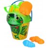 Wiky Sada do piesku Veľký kýblik zvieratká 6ks žaba