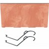 PROSPERPLAST Truhlík s hákmi URBI CASE BETON EFFECT W terakota 39,5cm