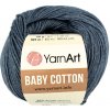 YarnArt Baby Cotton 453 tmavá sivá