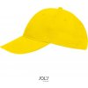 SOL´S BUFFALO / 6 panelová baseballová šiltovka - yellow Univerzálna