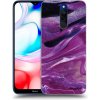 Picasee silikónový prehľadný obal pre Xiaomi Redmi 8 - Purple glitter