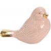 Amadeus detská dekorácia ružový vtáčik Pozerajúce do strany