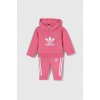 Tepláková súprava pre bábätká adidas Originals ružová farba IR6853 62