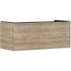 Hansgrohe Xelu Q Umývadlová skrinka, 50x118x55 cm, 1 zásuvka, prírodný dub/chróm 54064000-HG