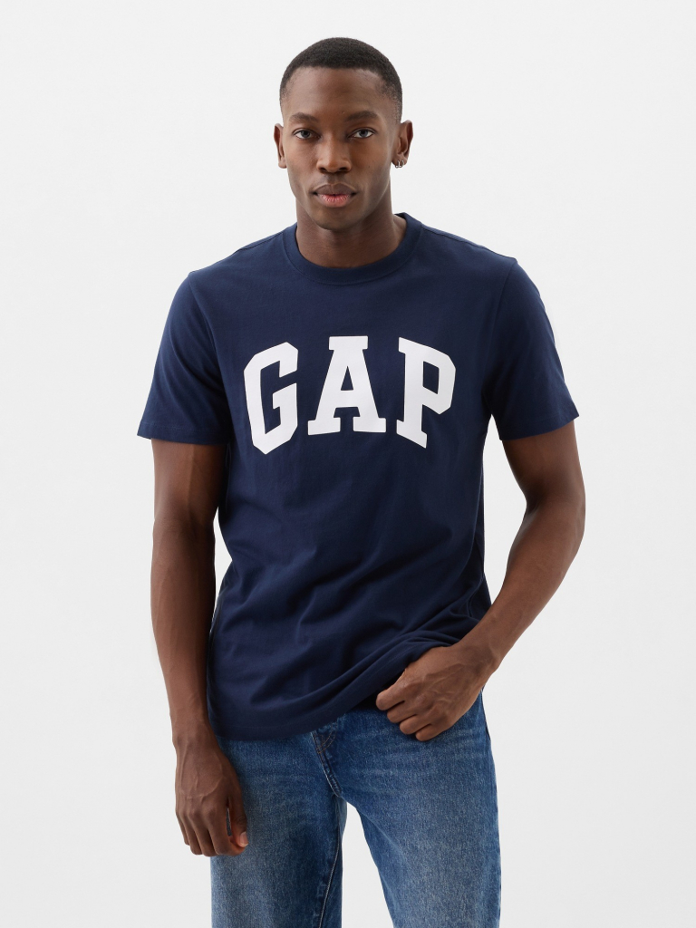 GAP tričko s logom tmavo modré