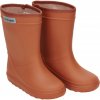 Oranžovo-hnedé gumáky Leather Brown EN*FANT 35