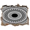 Díra 3D fototapeta nálepka Ozdoby kruh 95x64 cm
