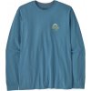 Pánske tričko Patagonia Long-Sleeved Great Waves Responsibili-Tee Veľkosť: M / Farba: modrá