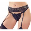 Cottelli - Lace Garter with Black (Black)