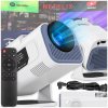 PROJEKTOR ANDROID TV WIFI FULL HD PRENOSNÝ SMART REPRODUKTOR OTOČNÝ