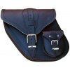 Kožená bočná brašňa s kapsičkou na Harley Davidson Dyna 1ks (S79) -pravá strana