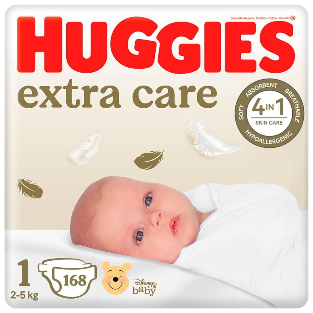 Huggies 2x Elite Soft Newborn 1 168 ks