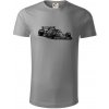 Formula v závode - Tričko z organickej bavlny - S ( Starostrieborná )