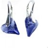For You Náušnice srdce Swarovski elements CRAZY fialové TANZANITE 12mm - 720