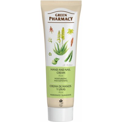 Green Pharmacy Hand Care Aloe hydratačný a zvláčňujúci krém na ruky a nechty 0% Artificial Colouring 100 ml