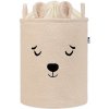 SIPO Kôš na hračky Premium Bouclé so šnúrkou 43 l Bear beige